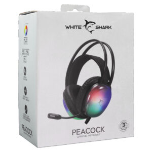 Gaming Slusalice White Shark PEACOCK CRNE