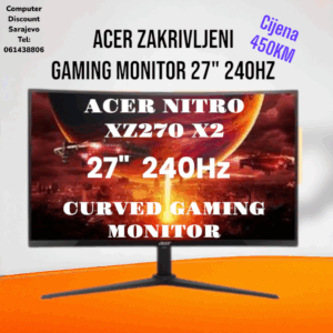 Gaming Monitor 27" Zakrivljeni 240Hz Acer