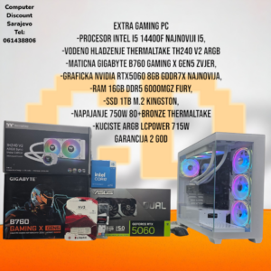 Gaming PC Intel I5-14400F, RTX5060, RAM 16GB DDR5, SSD 1TB