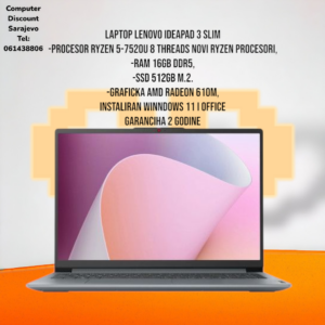 LAPTOP LENOVO IDEAPAD SLIM 3 15AMN8