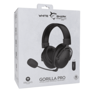 SLUSALICE WHITE SHARK HEADSET GORILLA CRNE WIRELESS