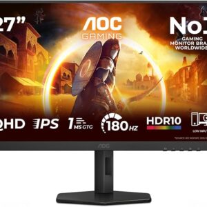 GAMING MONITOR AOC 27" 180Hz IPS